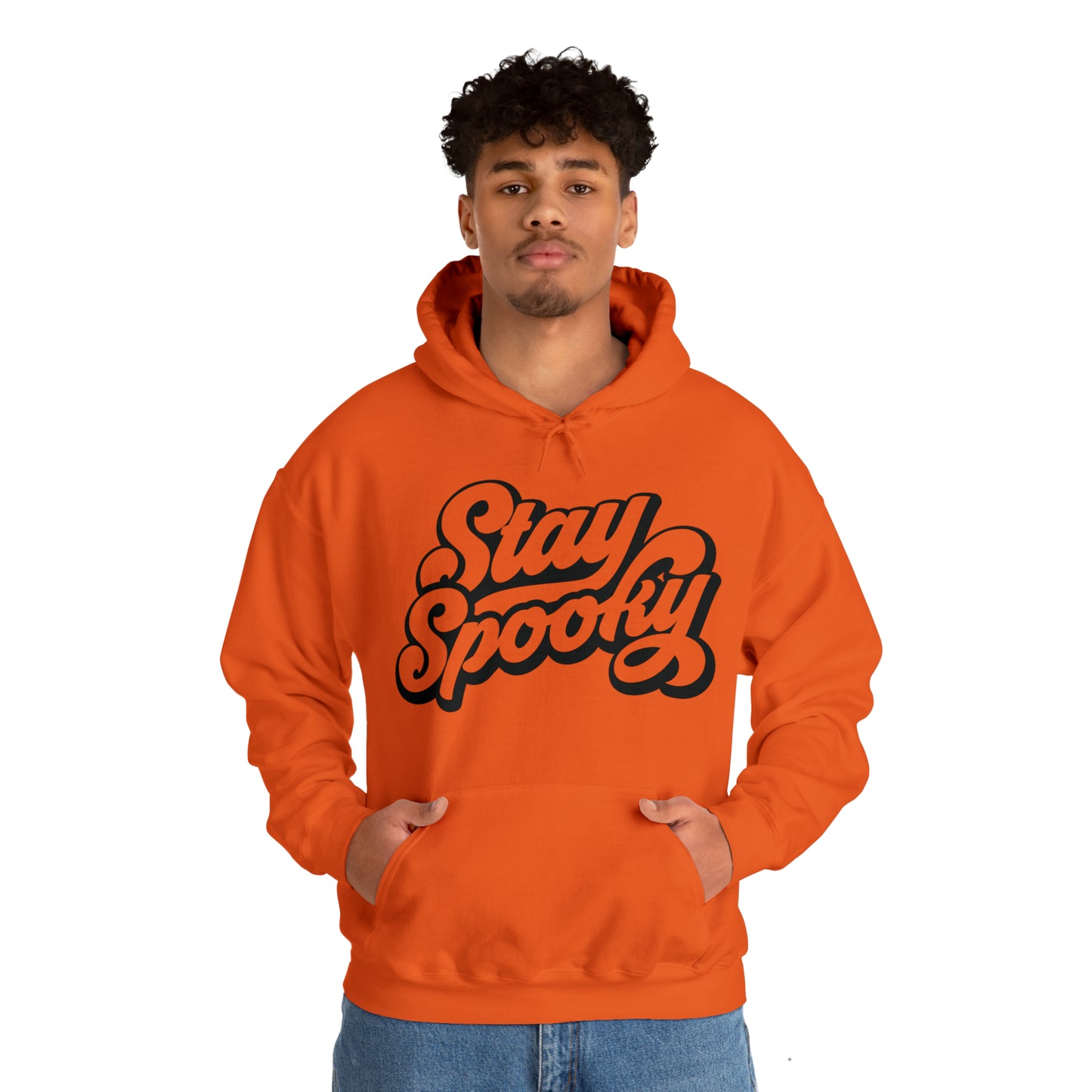 Stay Spooky Orange Hoodie by The Dark Side of Fashion