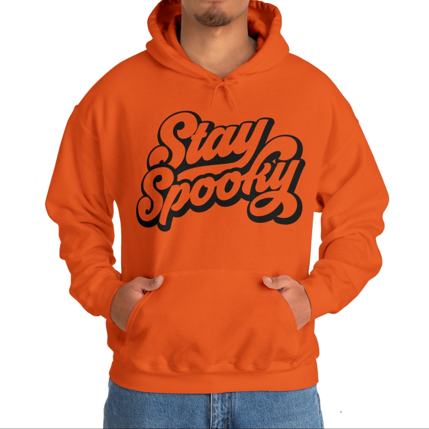 Stay Spooky Orange Hoodie by The Dark Side of Fashion