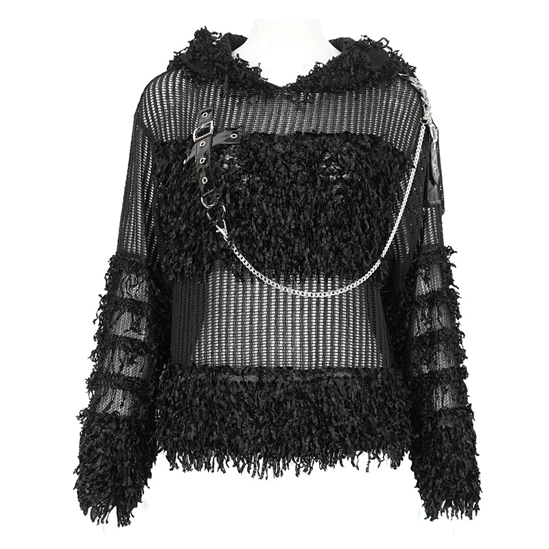 Keeper of Promises Hooded Sweater Top by Devil Fashion