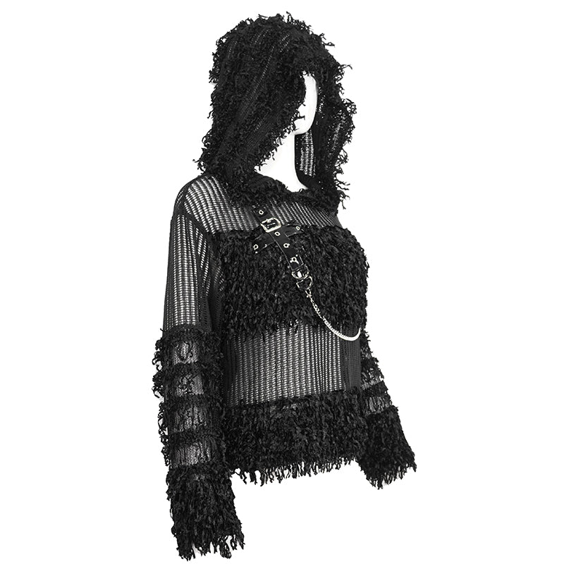 Keeper of Promises Hooded Sweater Top by Devil Fashion
