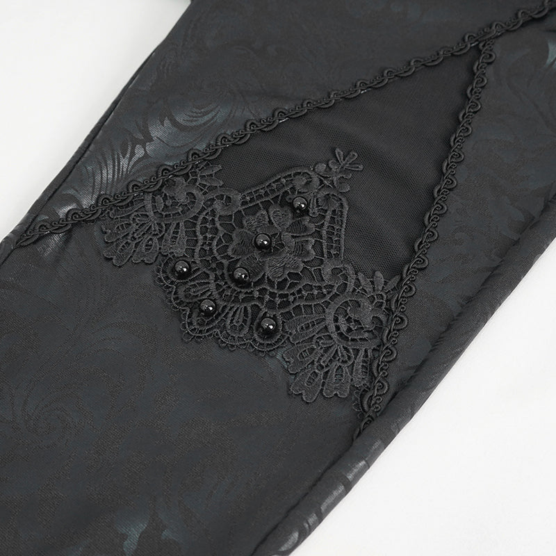 Anastasia Gothic Beaded Leggings by Devil Fashion