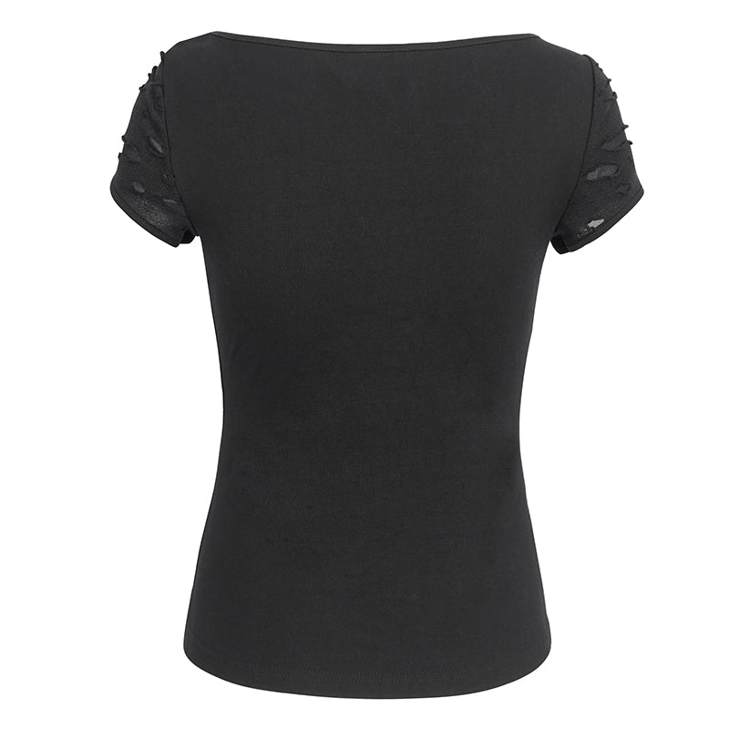 Spooky Bones Gothic Chain Top by Devil Fashion