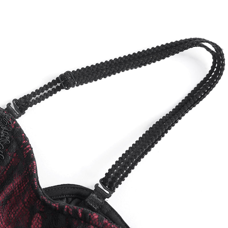 Midnight Feast Gothic Lace Velvet Dress by Eva Lady