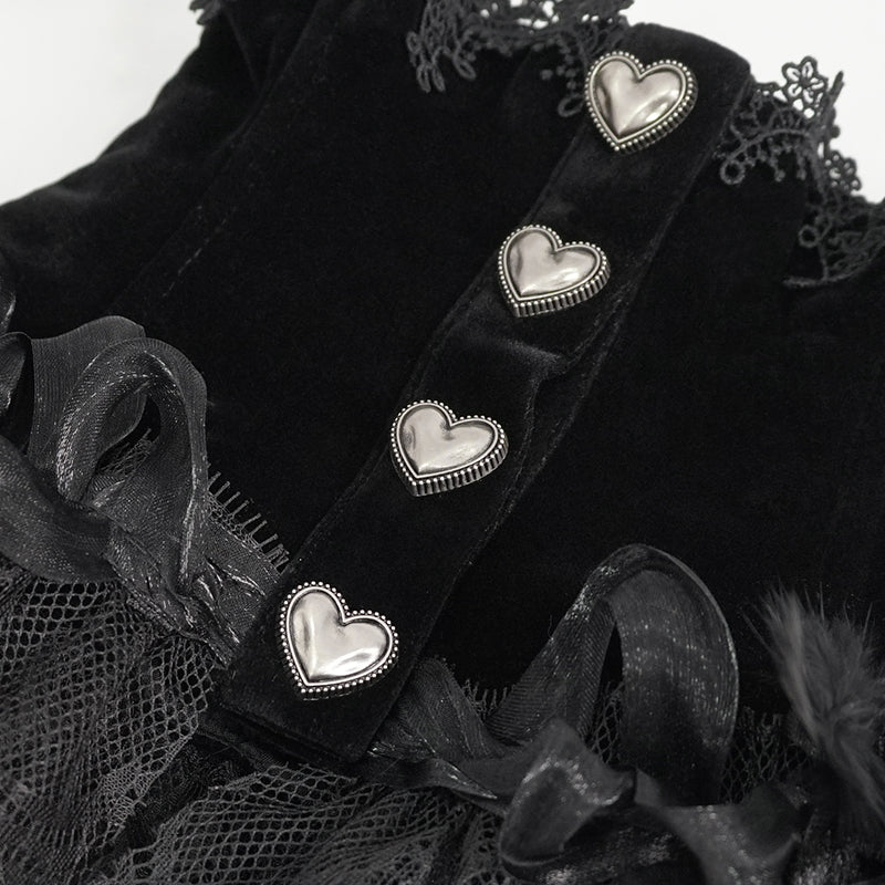 Bleeding Hearts Gothic Collar Choker by Eva Lady