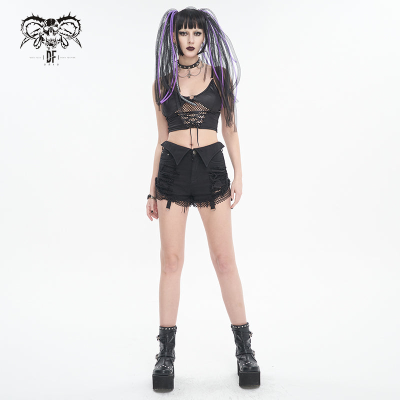 Lenore Detachable Leg Pants by Devil Fashion