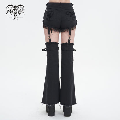Lenore Detachable Leg Pants by Devil Fashion