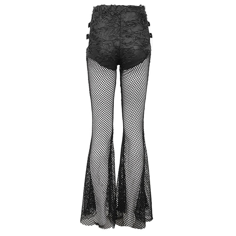 Elowen Mesh Flare Pants by Devil Fashion