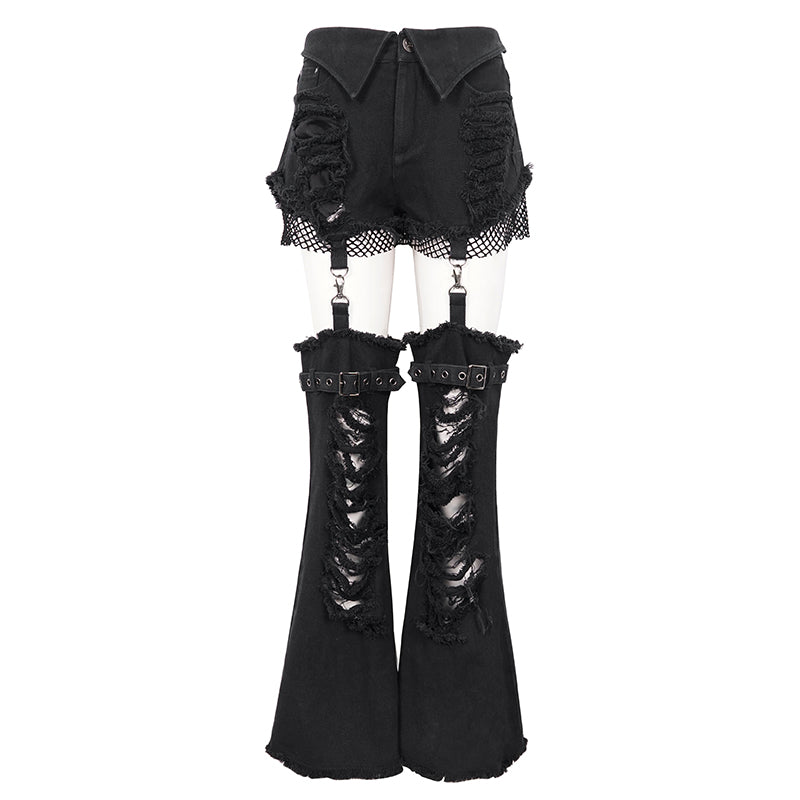 Lenore Detachable Leg Pants by Devil Fashion