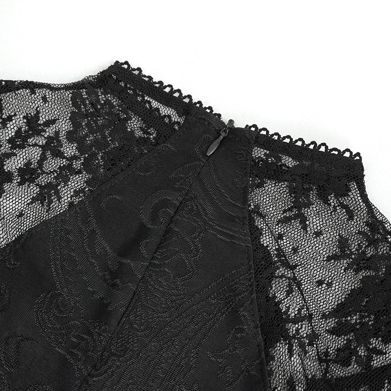 Dead Petunias Lace Dress by Devil Fashion