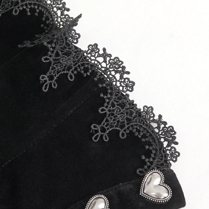 Bleeding Hearts Gothic Collar Choker by Eva Lady