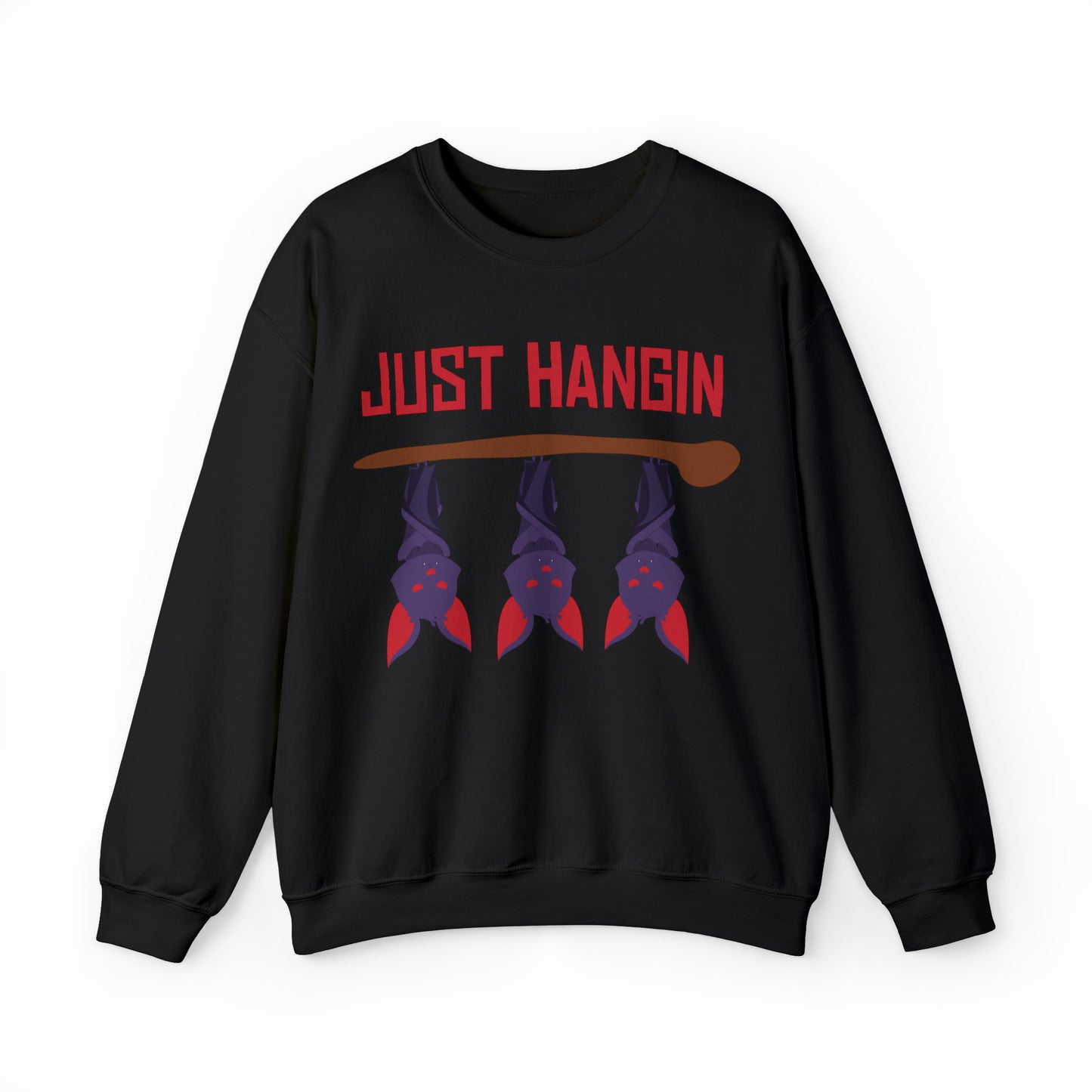 Just Hangin' Bats Crewneck Sweatshirt Top by The Dark Side of Fashion