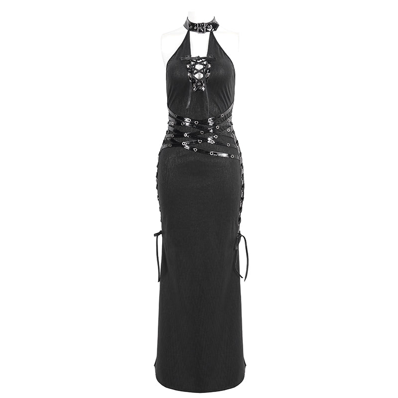 devil fashion dress Death's Scythe' Gothic Evening Dress