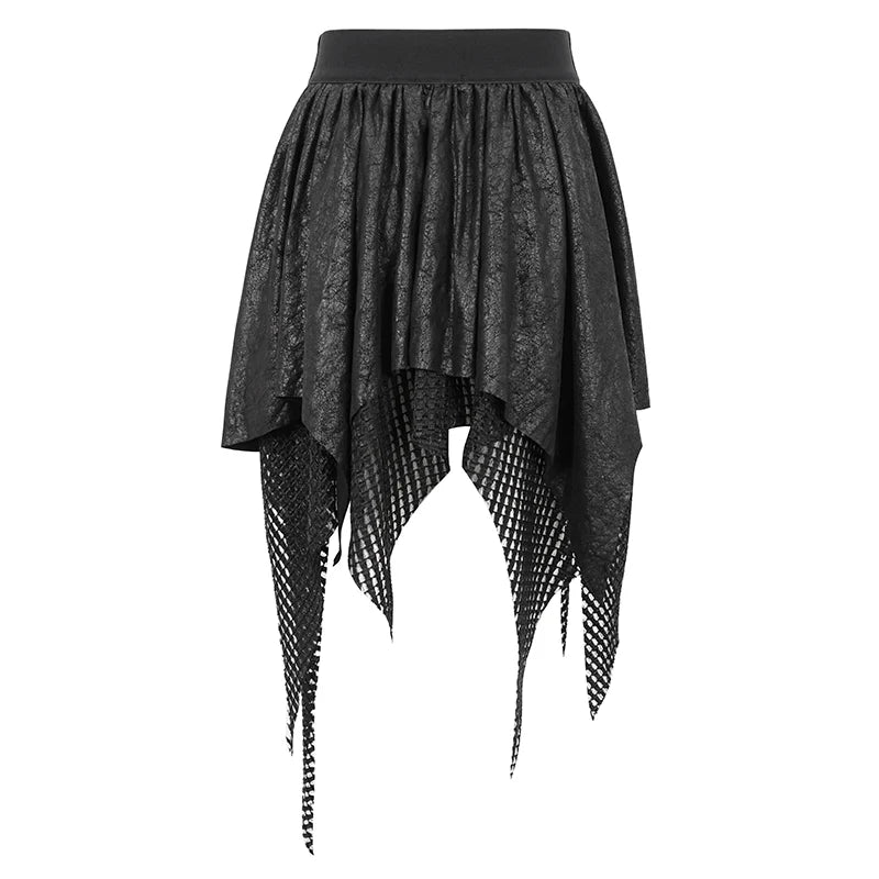 Fairy Goth Asymmetric Black Skirt by Devil Fashion