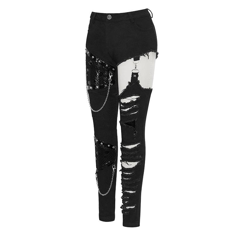 Mayhem Shredded Pants by Devil Fashion