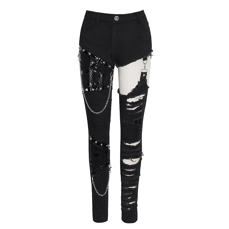 Mayhem Shredded Pants by Devil Fashion