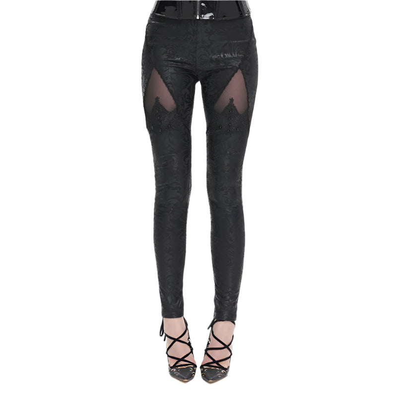 Anastasia Gothic Beaded Leggings by Devil Fashion