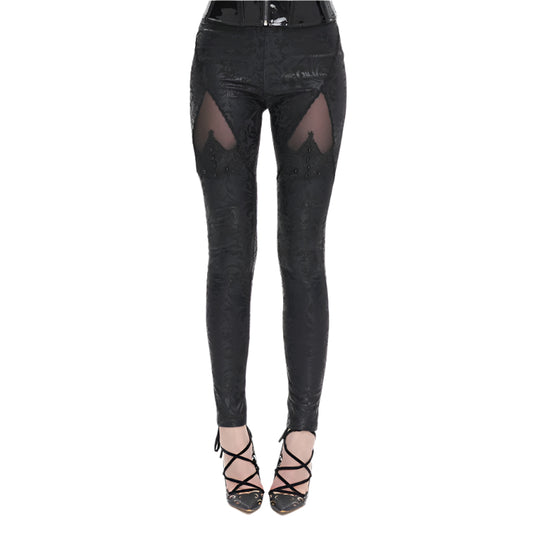 Anastasia Gothic Beaded Leggings by Devil Fashion