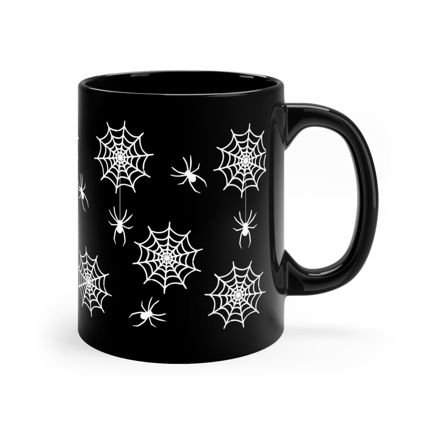 Spiders & Webs 11 oz. Black Mug by The Dark Side of Fashion