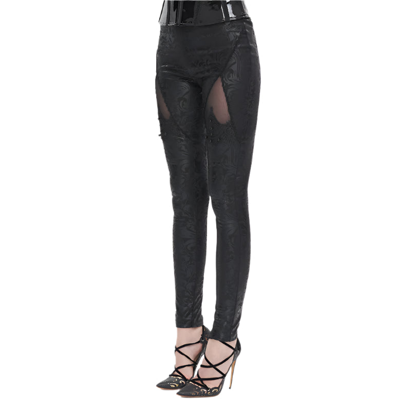 Anastasia Gothic Beaded Leggings by Devil Fashion