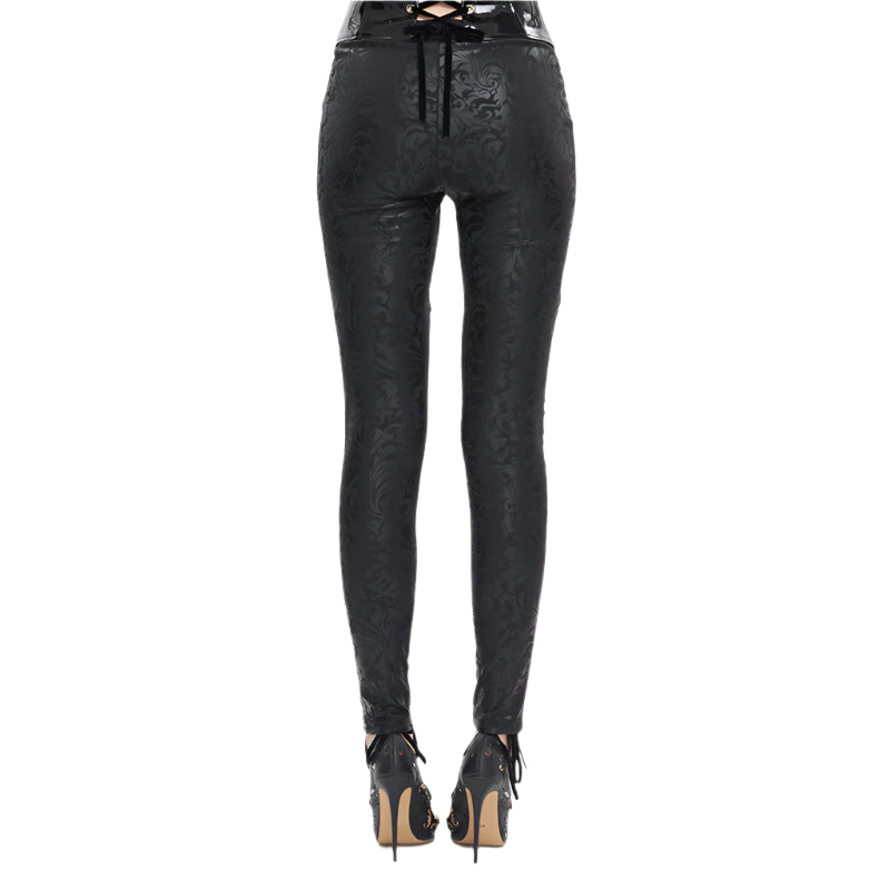 Anastasia Gothic Beaded Leggings by Devil Fashion