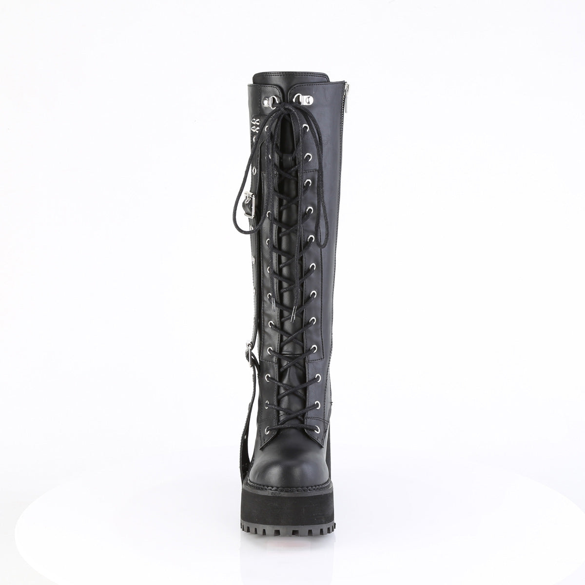 ASSAULT-218 Knee High Boots by Demonia