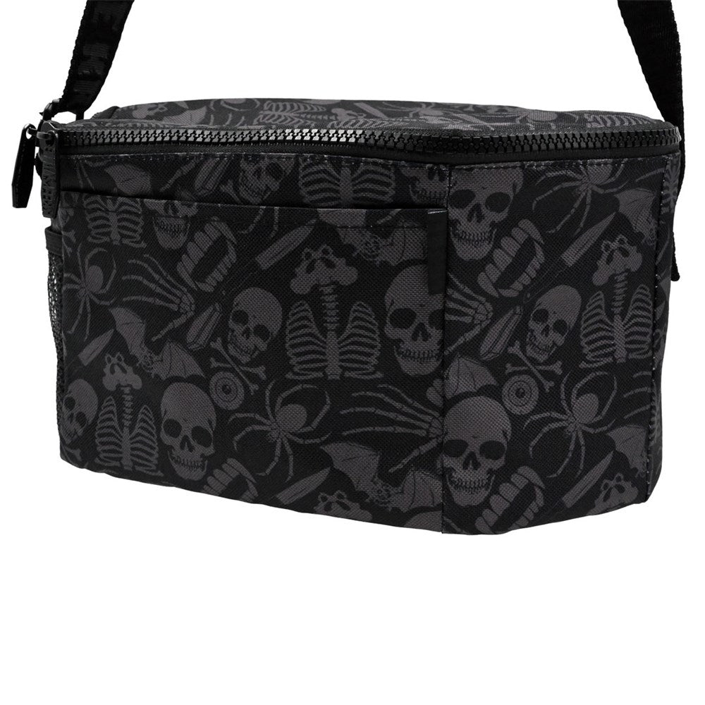 Death Repeat Coffin Insulated Lunch Bag by Kreepsville