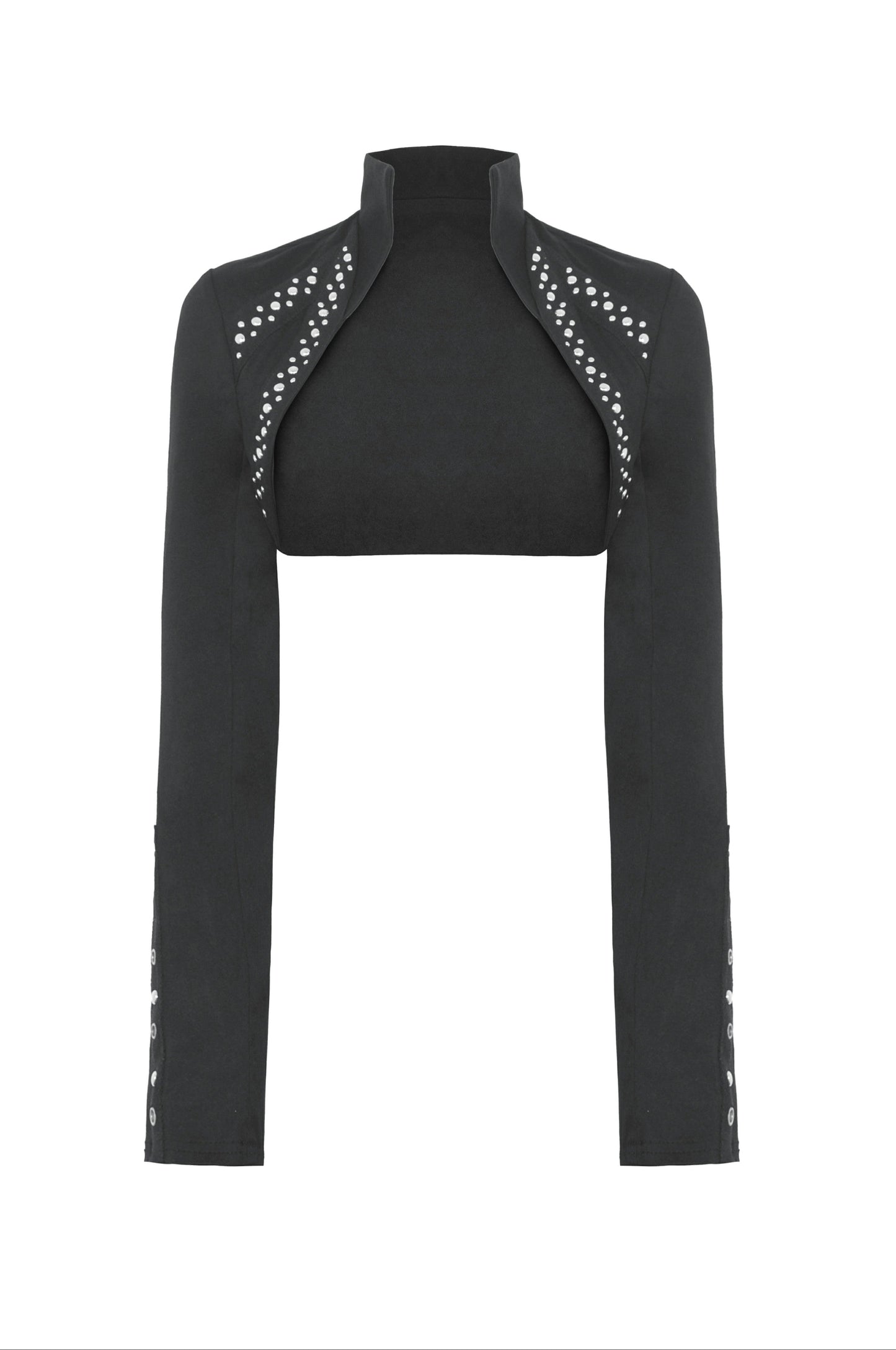 Mysterious Studded Trim Bolero Top by Dark In Love