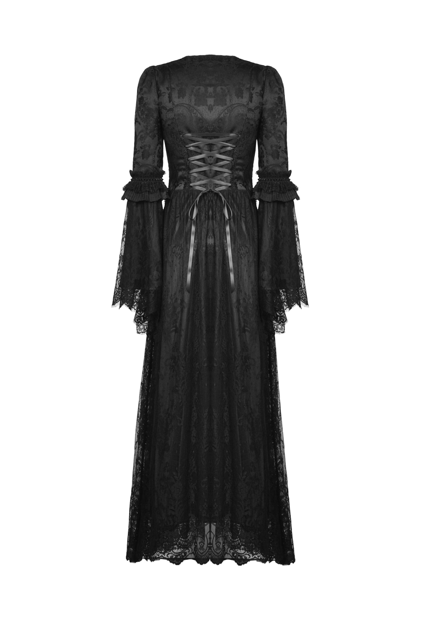 Lady In Waiting Black Gothic Lace Dress by Dark In Love