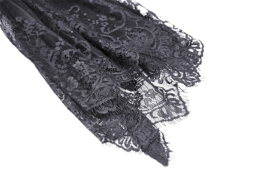 Lady In Waiting Black Gothic Lace Dress by Dark In Love