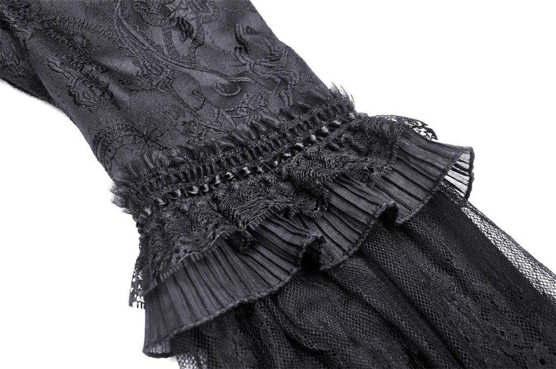 Lady In Waiting Black Gothic Lace Dress by Dark In Love