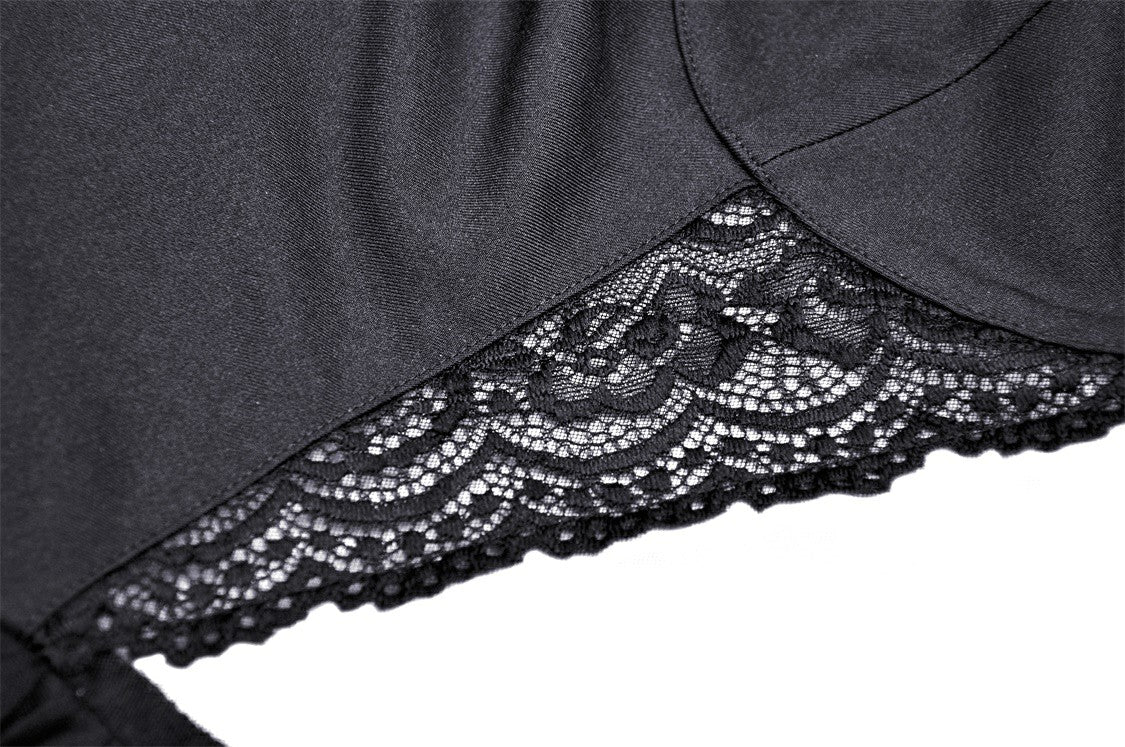 Dancing Sparrow Black Mesh Dress by Dark In Love