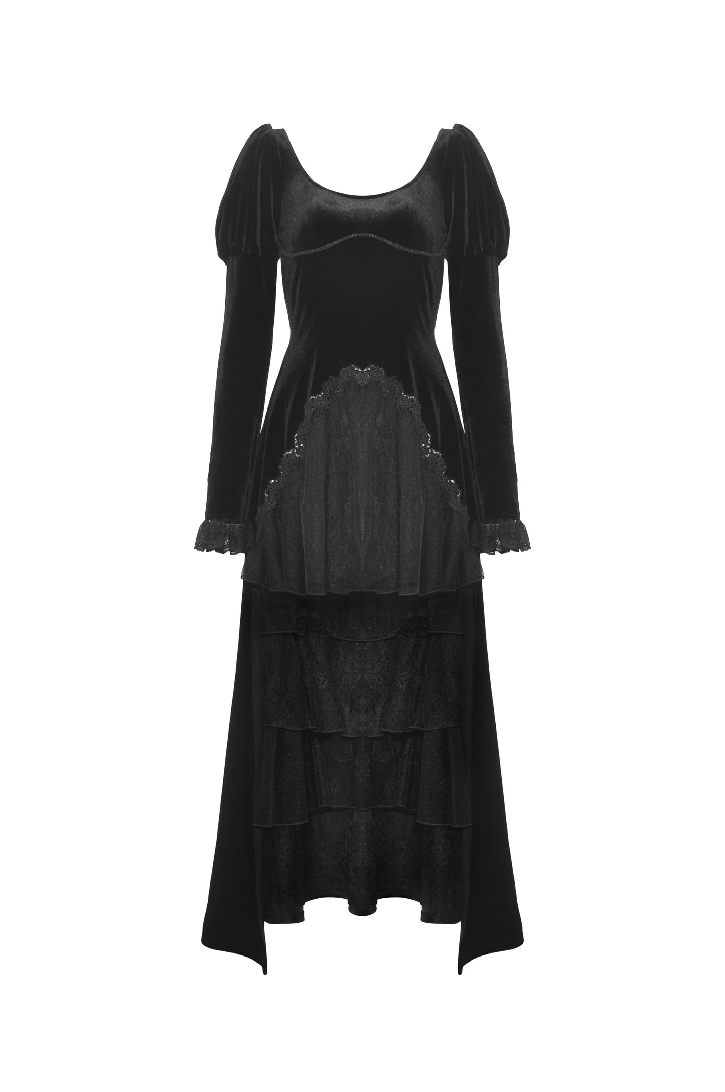 Moonspell Velvet High Low Dress by Dark In Love