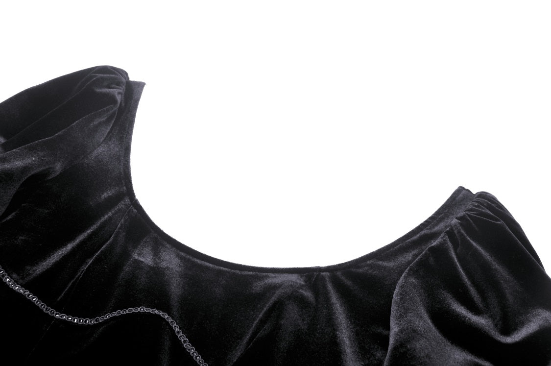 Moonspell Velvet High Low Dress by Dark In Love