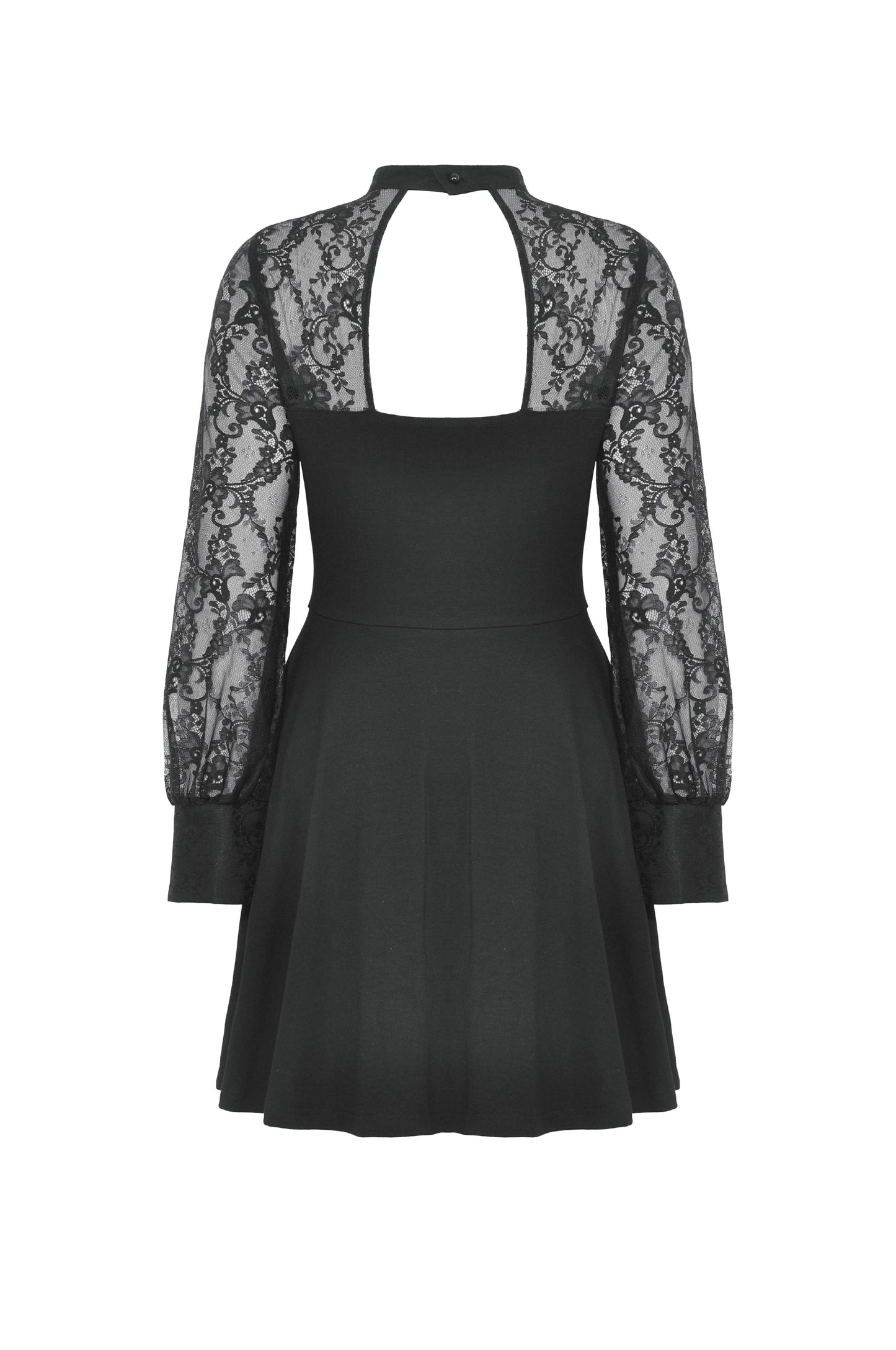 No Reflection Gothic Floral Lace Sleeve Dress by Dark In Love