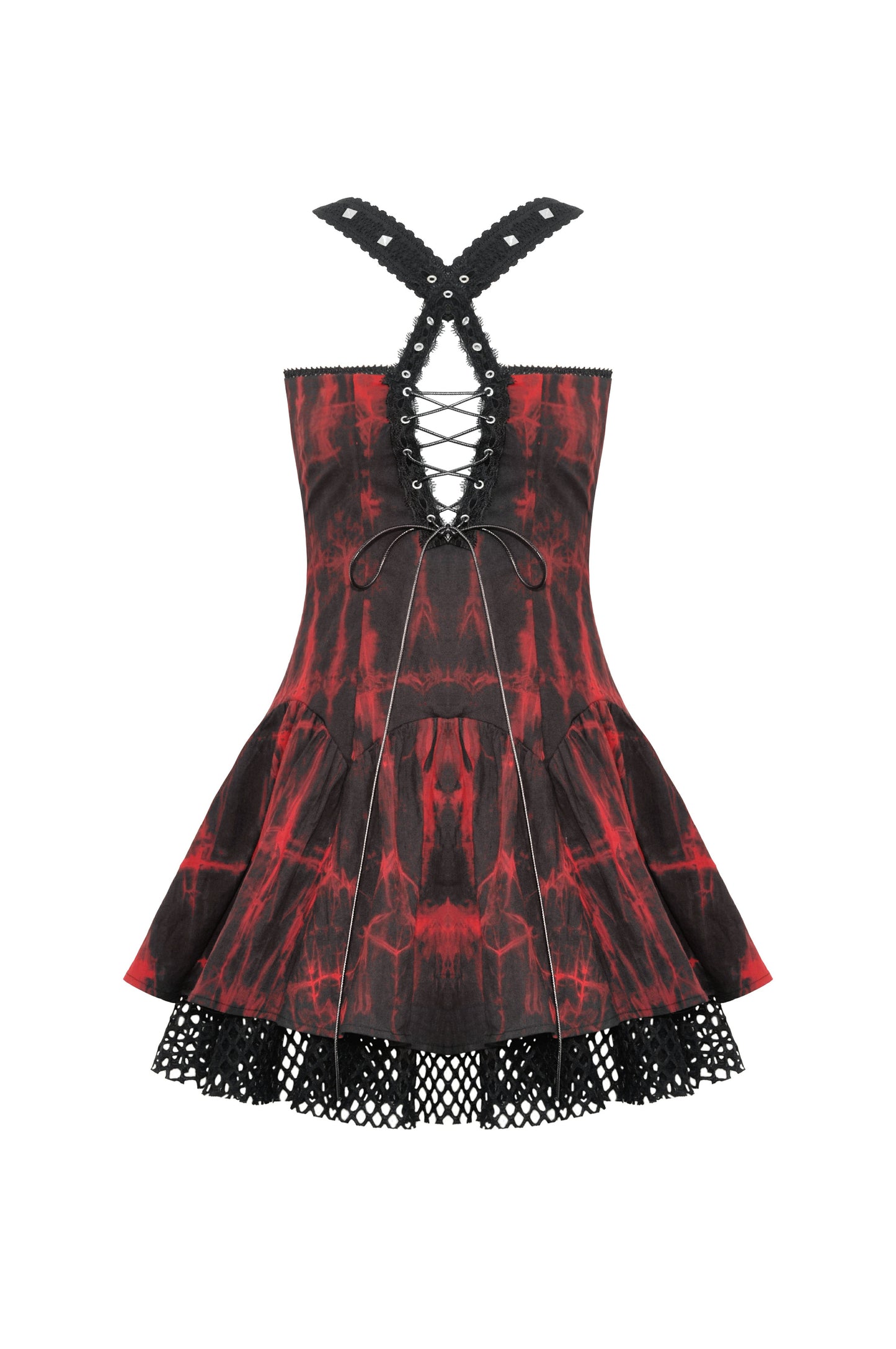 Glowing Embers Gothic Halter Dress by Dark In Love
