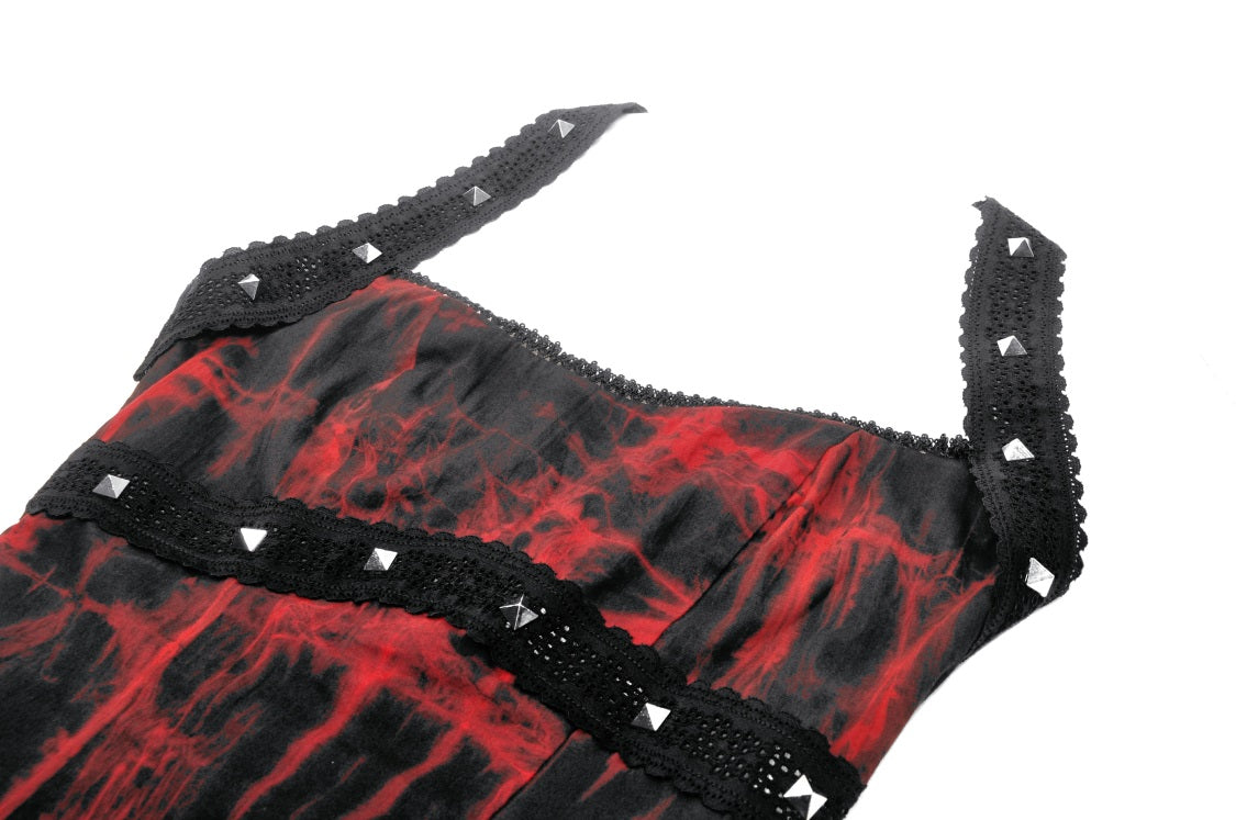 Glowing Embers Gothic Halter Dress by Dark In Love