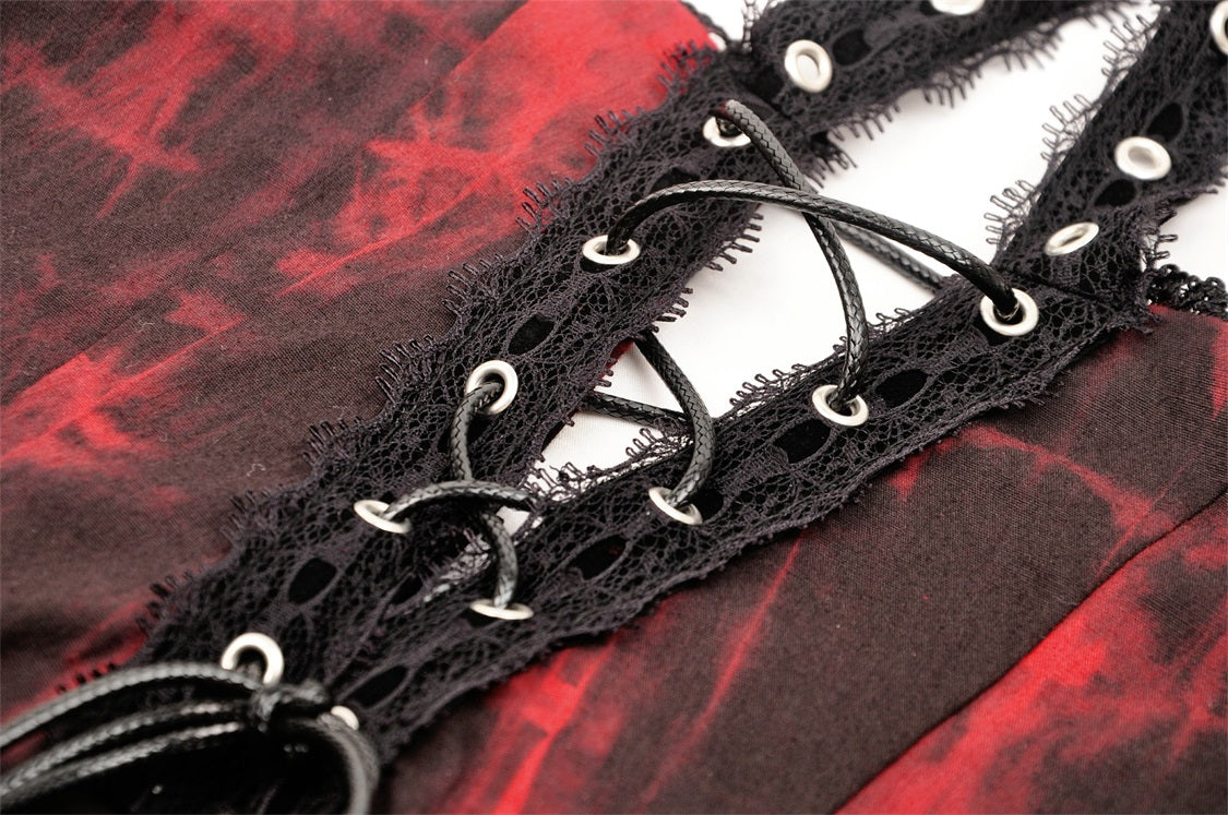 Glowing Embers Gothic Halter Dress by Dark In Love