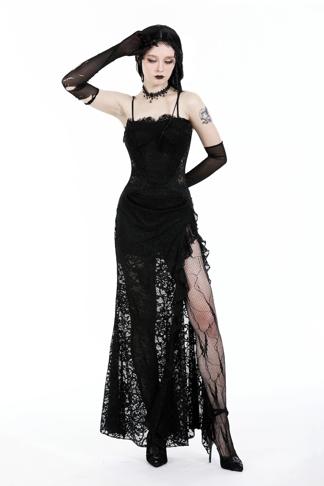 Dark Haus Gothic Lace Dress by Dark In Love