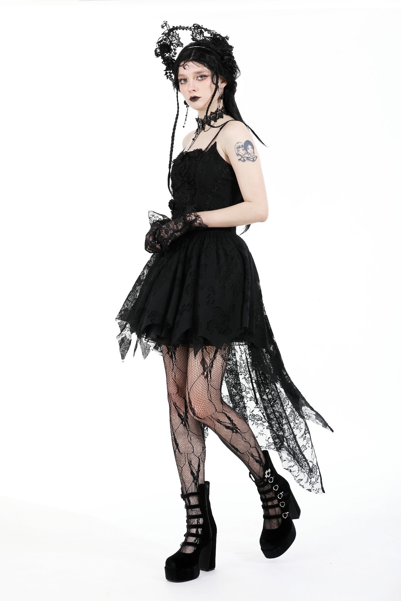Sookie Gothic Rose Dress by Dark In Love