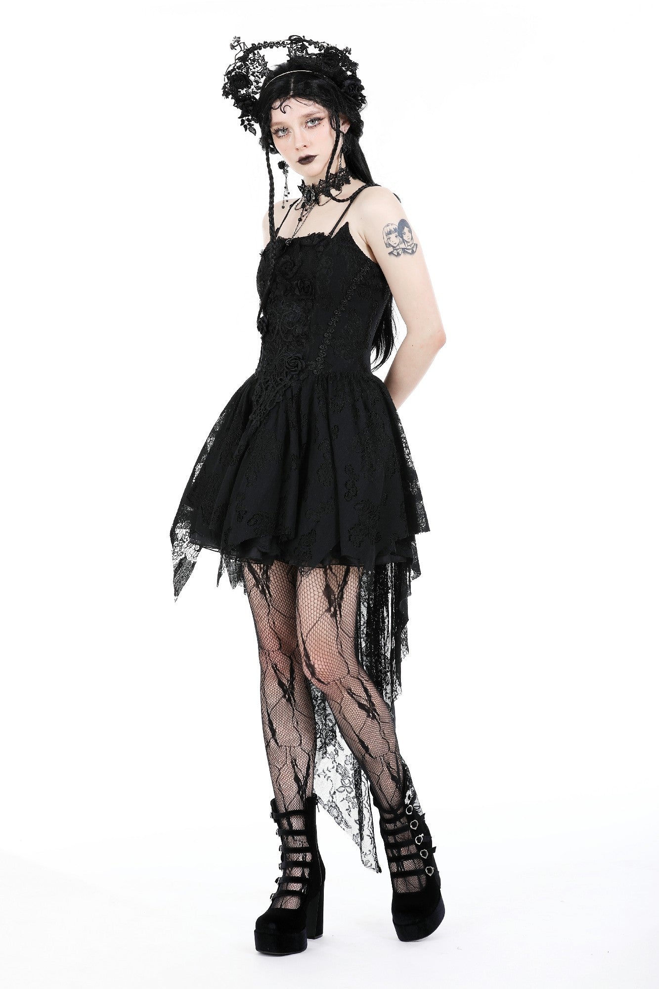 Sookie Gothic Rose Dress by Dark In Love