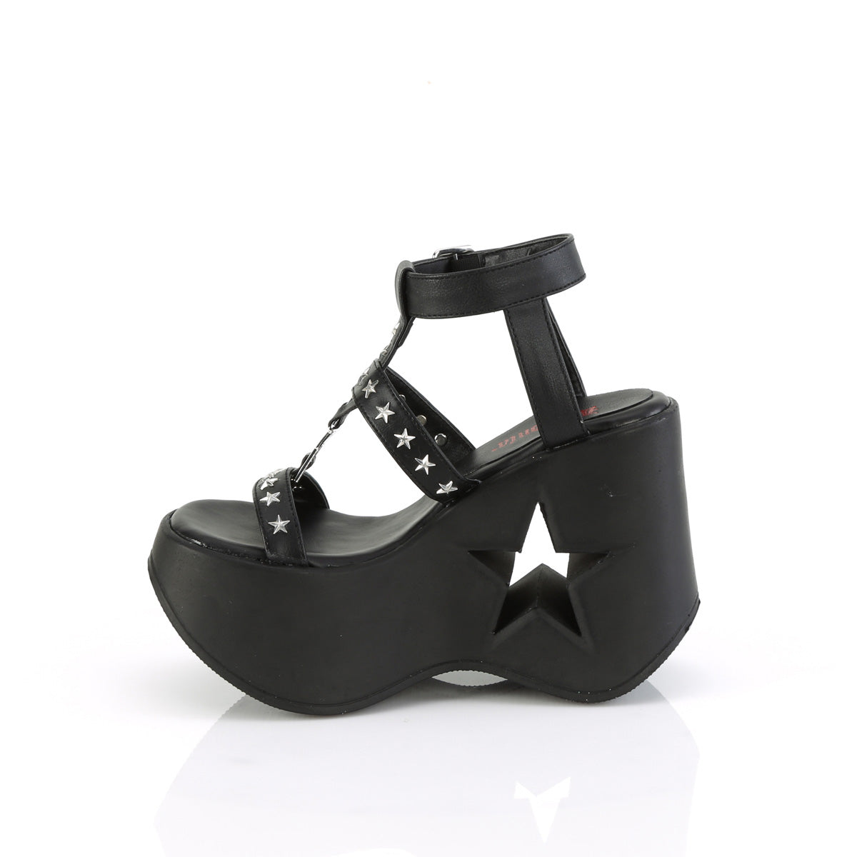 DYNAMITE-12 Star Studded Platform Sandal Shoes by Demonia