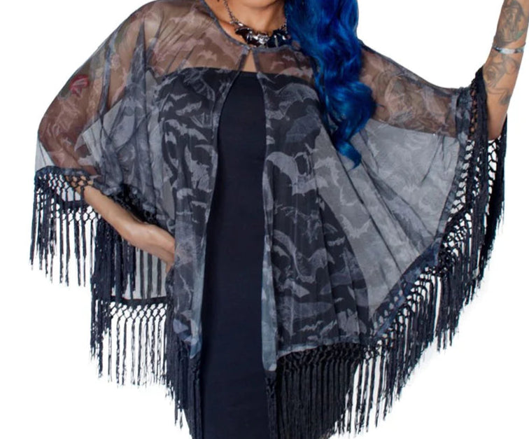 Bat Mesh Cape by Kreesville 666