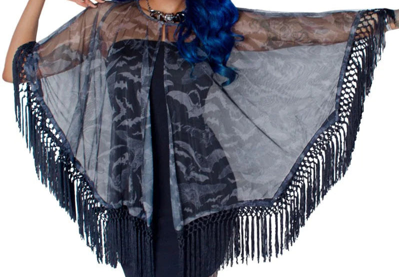 Bat Mesh Cape by Kreesville 666