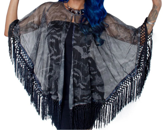 Bat Mesh Cape by Kreesville 666