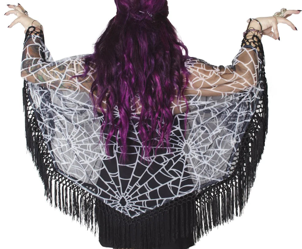 Spiderweb Mesh Cape by Kreepsville 666