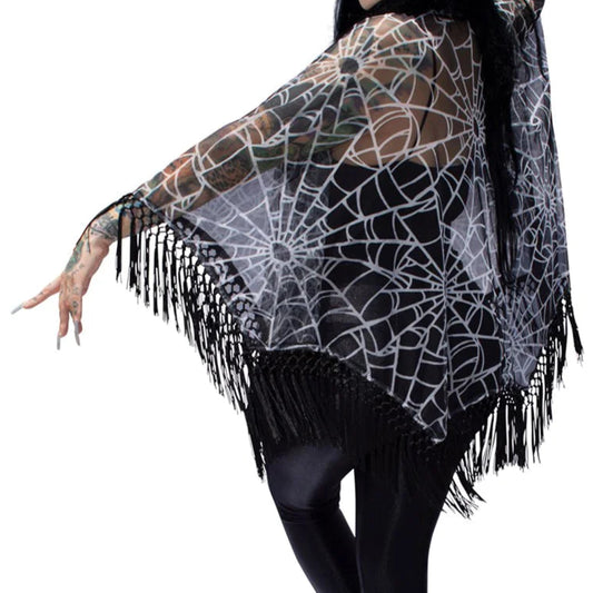 Spiderweb Mesh Cape by Kreepsville 666