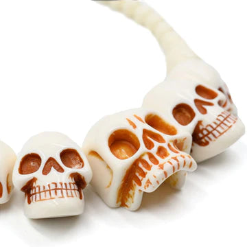 Skull Collection White Necklace by Kreepsville 666