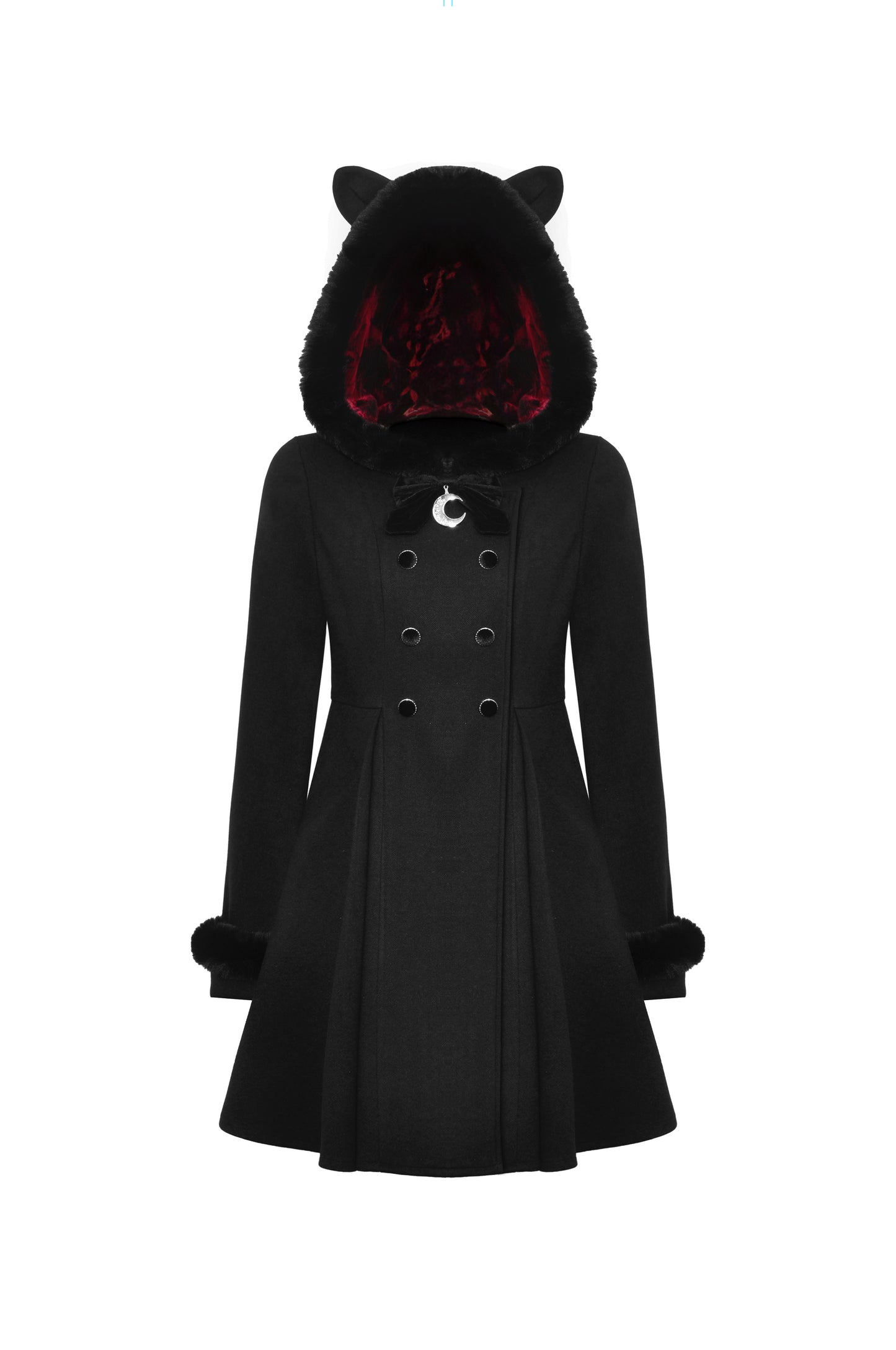 Noire Kitty Cat Ear Gothic Lolita Coat by Dark In Love