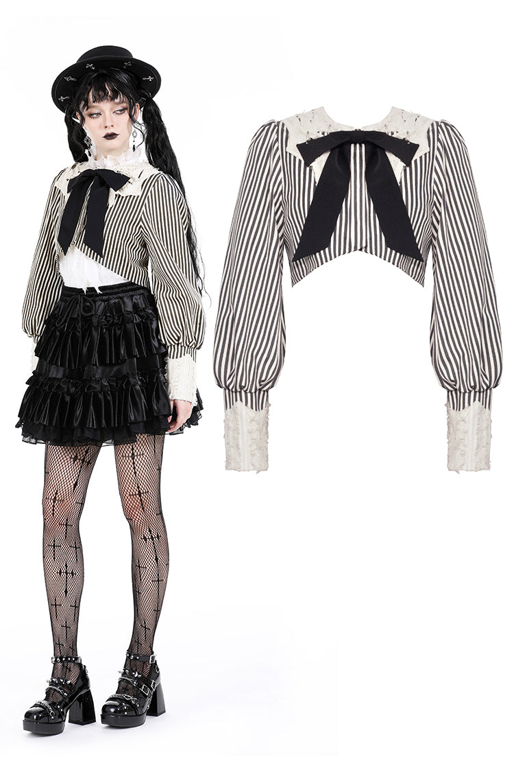 Antique Doll Striped Jacket by Dark In Love