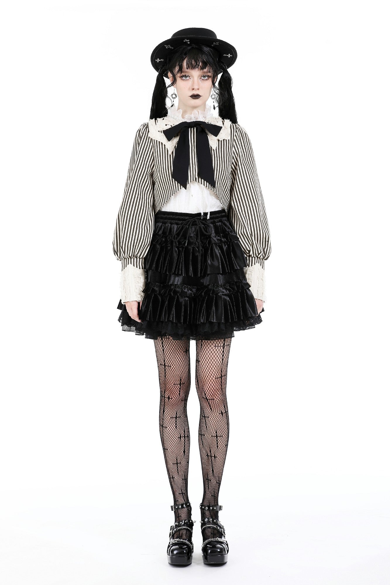 Antique Doll Striped Jacket by Dark In Love